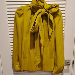 Women's Chartruse Jacket with Scarf